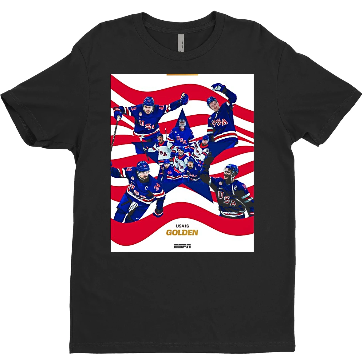 Original Usa Hockey Is Golden For The First Time Since 1980 Milano Cortina Winter Olympics Espn T Shirt Sweater