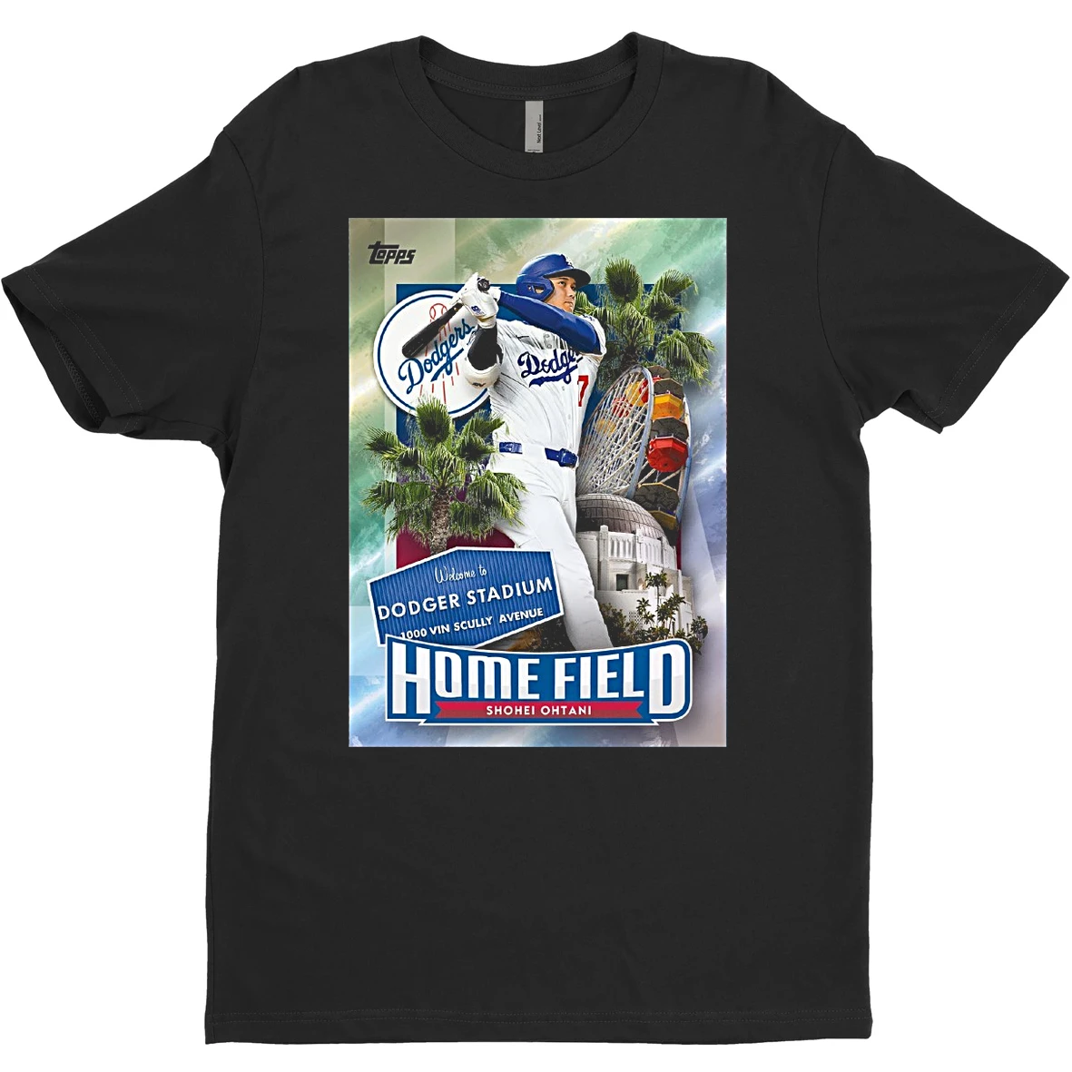 Original Welcome To Stadium Dodger Stadium 1000 Vin Scully Avenue Shohei Ohtani Home Field Topps T Shirt Sweater