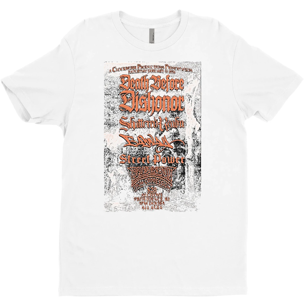 Original Death Before Dishonor Providence Ri January 31 2026 Concert T Shirt Sweater