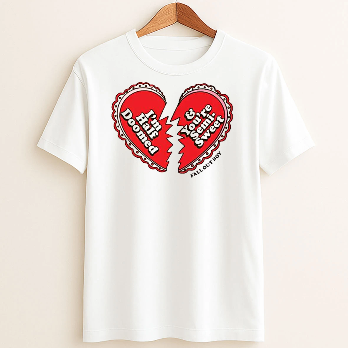 Original Fall Out Boy Half Doomed Tee T Shirt Sweater