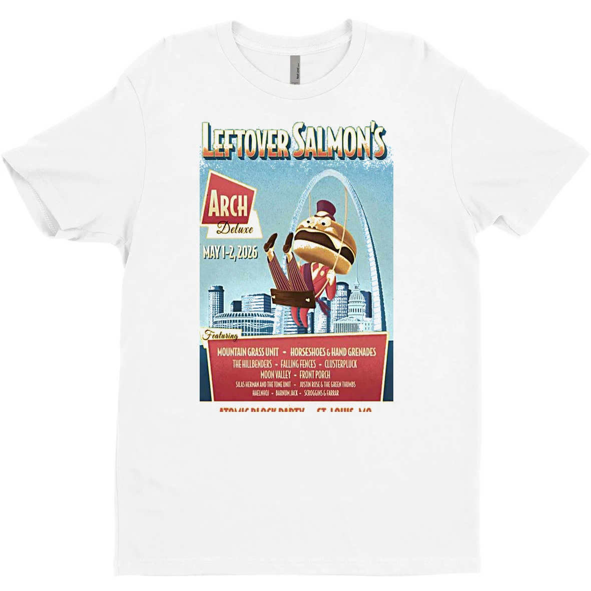 Original Leftover Salmon St Louis Mo May 1 2 2026 Concert T Shirt Sweater