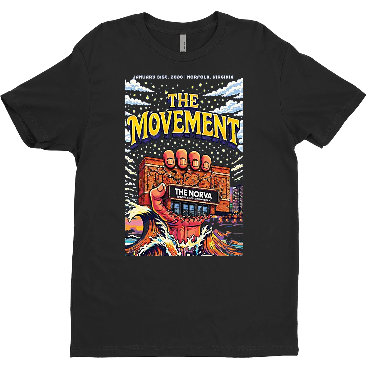 Original The Movement Norfolk Virginia January 31 2026 Concert T Shirt Sweater