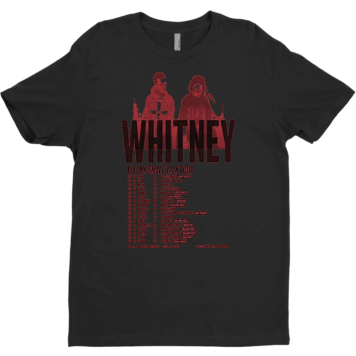 Original Whitney Eu Uk Tour 2026 T Shirt Sweater